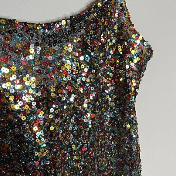 Free People sequin sheer mini dress - Picture 2 of 6